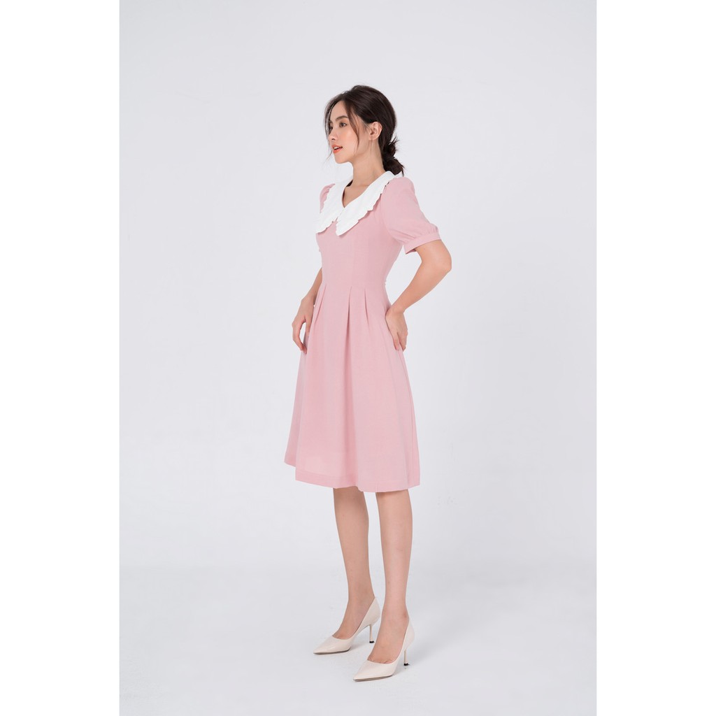 De Leah - Đầm Xoè Pha Cổ Bèo Nhí - Thời trang thiết kế