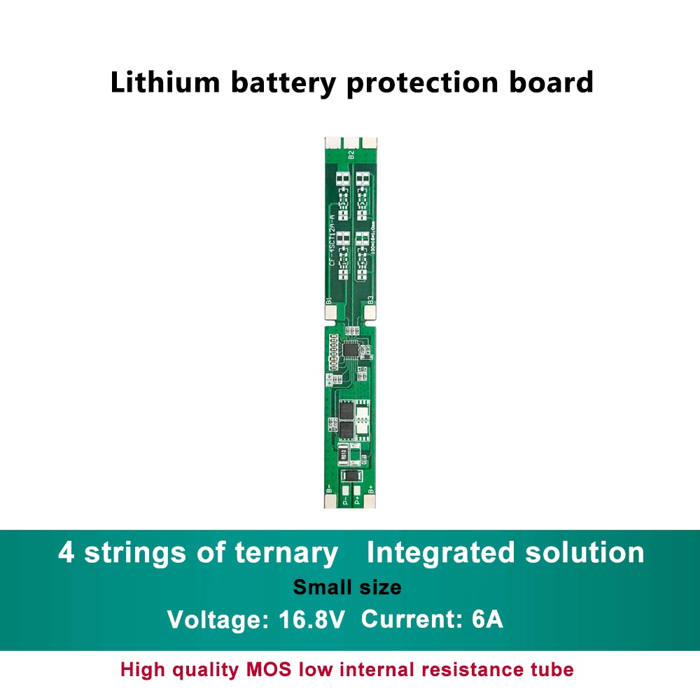 Bảng mạch bảo vệ pin lithium PCBFUN không có cân bằng 4S 6A 16.8V