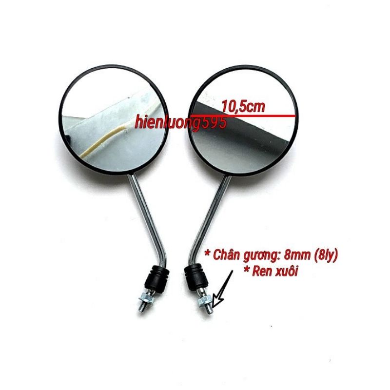Gương xe máy cub 81 xe máy điện xe đạp điện cup học sinh 50cc và các dòng xe chân gương 8mm
