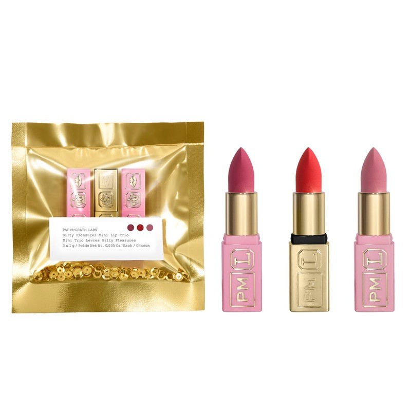 SET 3 SON LÌ PAT MCGRATH MINI GILTY PLEASURES LIP TRIO - Phiên Bản limited