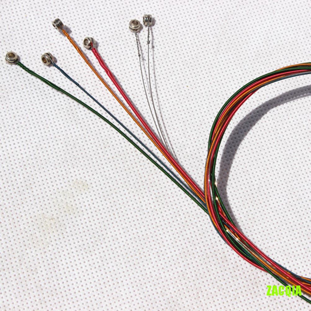 Set 6 Dây Đàn Nhiều Màu Sắc Cho Đàn Guitar