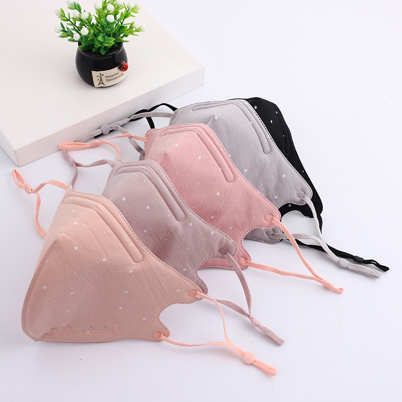 Khẩu Trang Cotton Chống Bụi Thoáng Khí Có Thể Giặt Và Tái Sử Dụng
