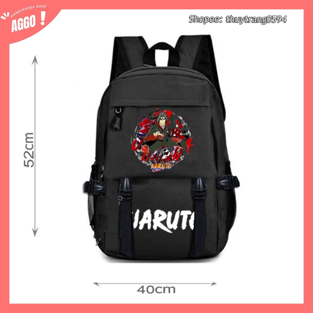 Balo Đi Học Naruto, Balo Cao Cấp Uchiha Sasuke Uzumaki Naruto Itachi Giá Học Sinh