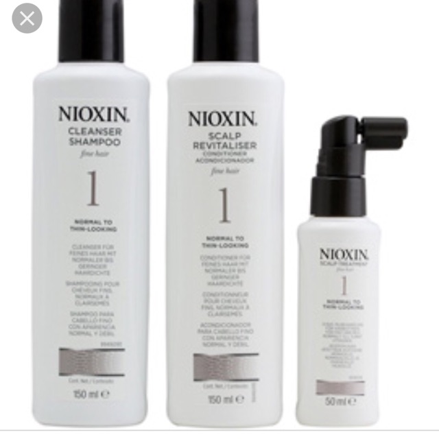 Bộ dầu gội Nioxin TrialKit chống rụng tóc System 1 150ml 2019 (Natural Hair)