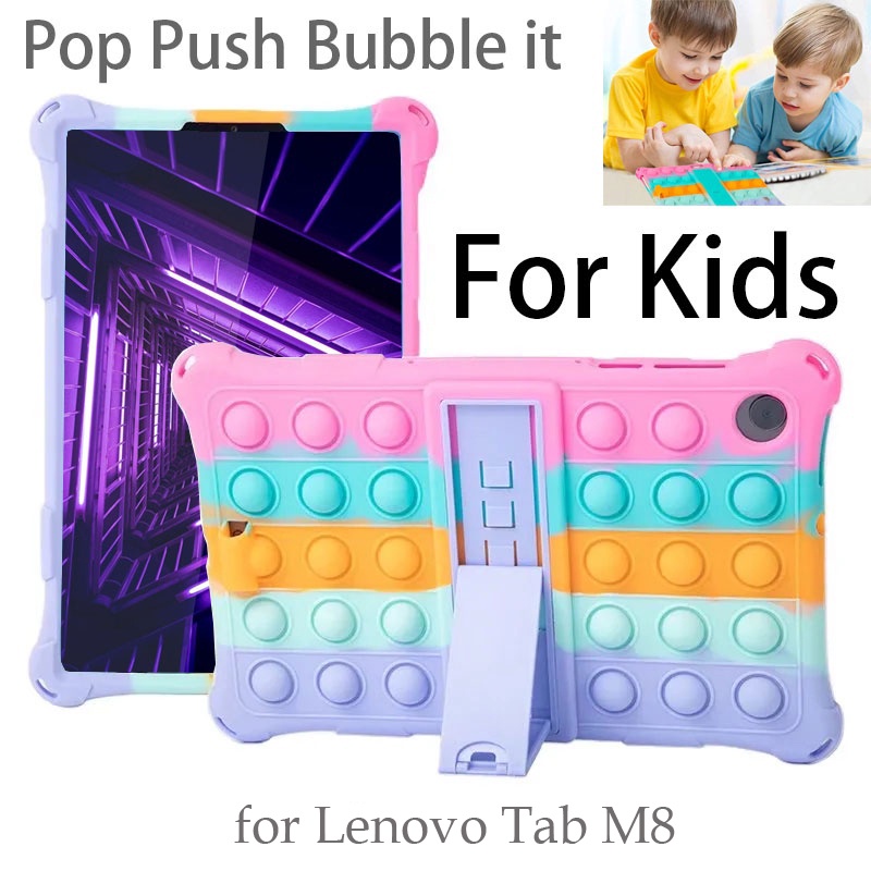 Ốp Máy Tính Bảng Silicon Có Giá Đỡ Cho Lenovo Tab M8 HD TB-8505F /8505X FHD 8705F/8705X/M8 3rd Gen 8506