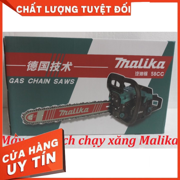 [CHÍNH HÃNG] Máy cưa xích chạy xăng Malika - 58CC