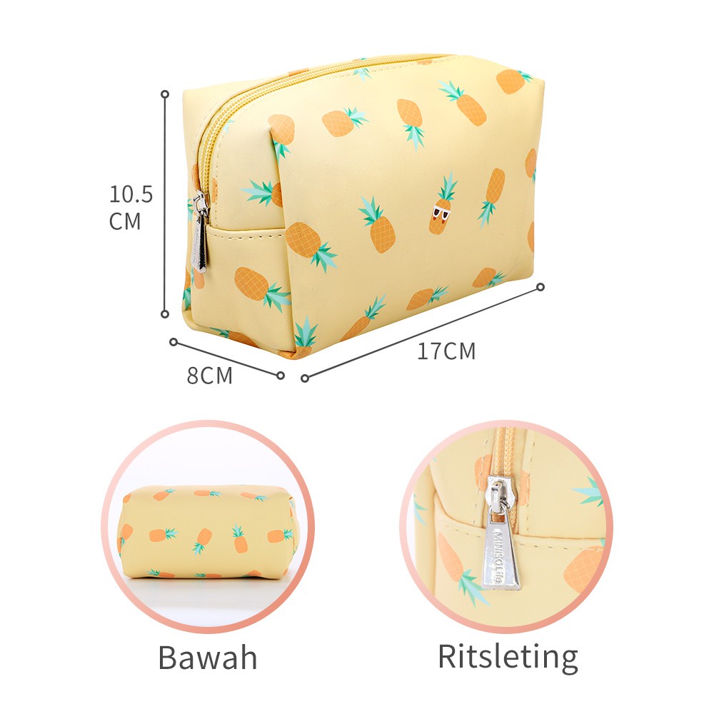 Túi đựng đồ trang điểm Miniso 94g -Giao ngẫu nhiên(Nhiều màu) - Hàng chính hãng