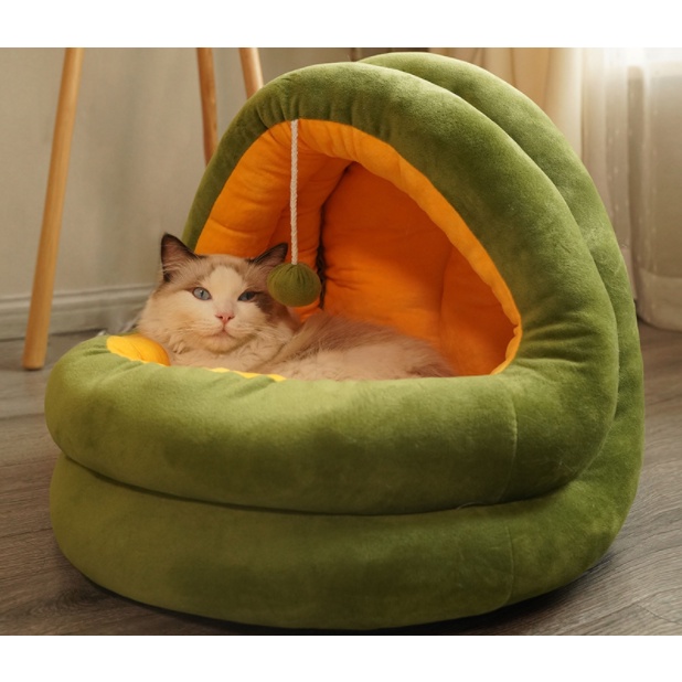 Nhà Lồng Gường Ngủ Nệm Nằm Ấm Áp Cho Chó Mèo Nhiều Size
