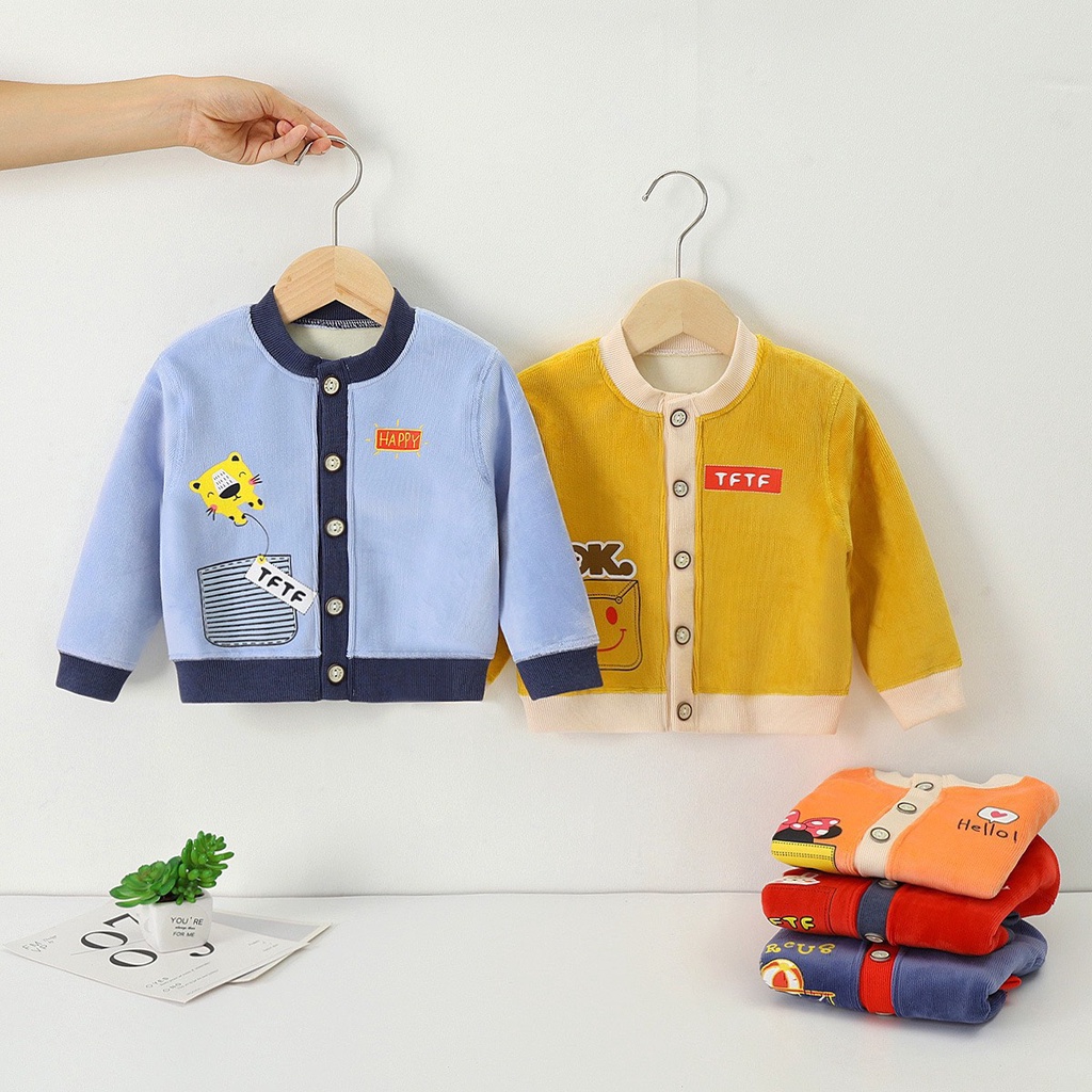 SALE ÁO KHOÁC BOMBER QUẢNG CHÂU LÓT NỈ GIỮ ẤM CHO BÉ CAO CẤP
