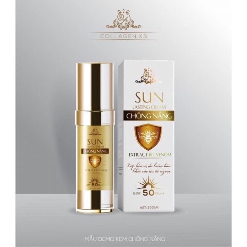 Kem chống nắng collagen x3 chiết xuất nọc ong, Đông Anh 50gr (Chính Hãng Cty 100%)