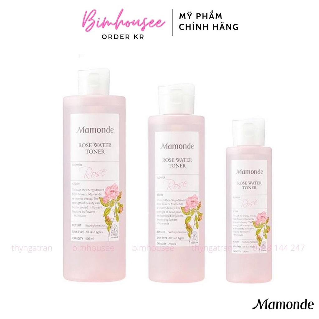 Toner Mamonde Rose Water 150ml - 250ml sale 50%