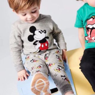 Bộ Bé Trai Zara Mickey Mouse Grey