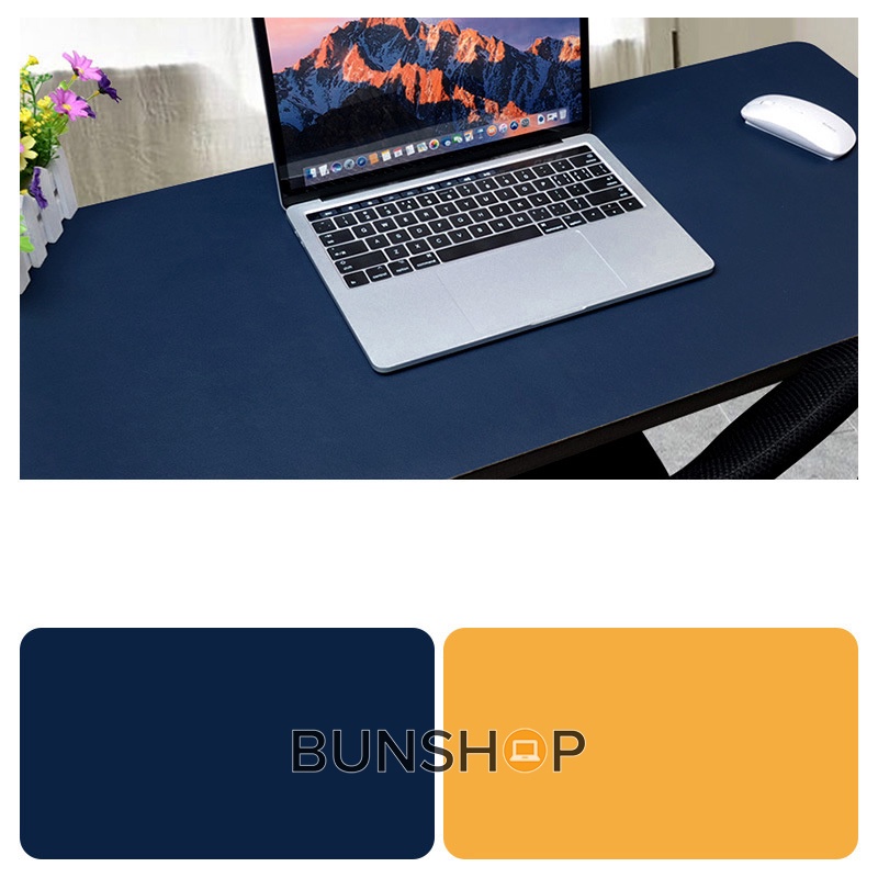 Thảm da, miếng lót trải bàn làm việc deskpad kiêm lót chuột dài 2 mặt chống nước