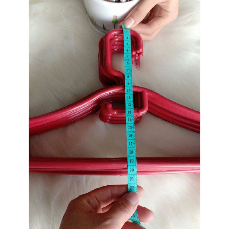 COMBO 10 MÓC NHỰA TREO ,PHƠI QUẦN ÁO NGƯỜI LỚN LOẠI DÀY 39.5CM