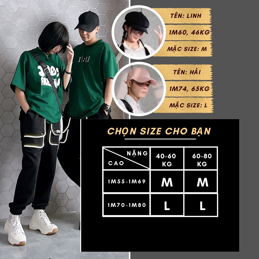 Quần Jogger Sọc Phản Quang Ống Rộng Unisex GUF