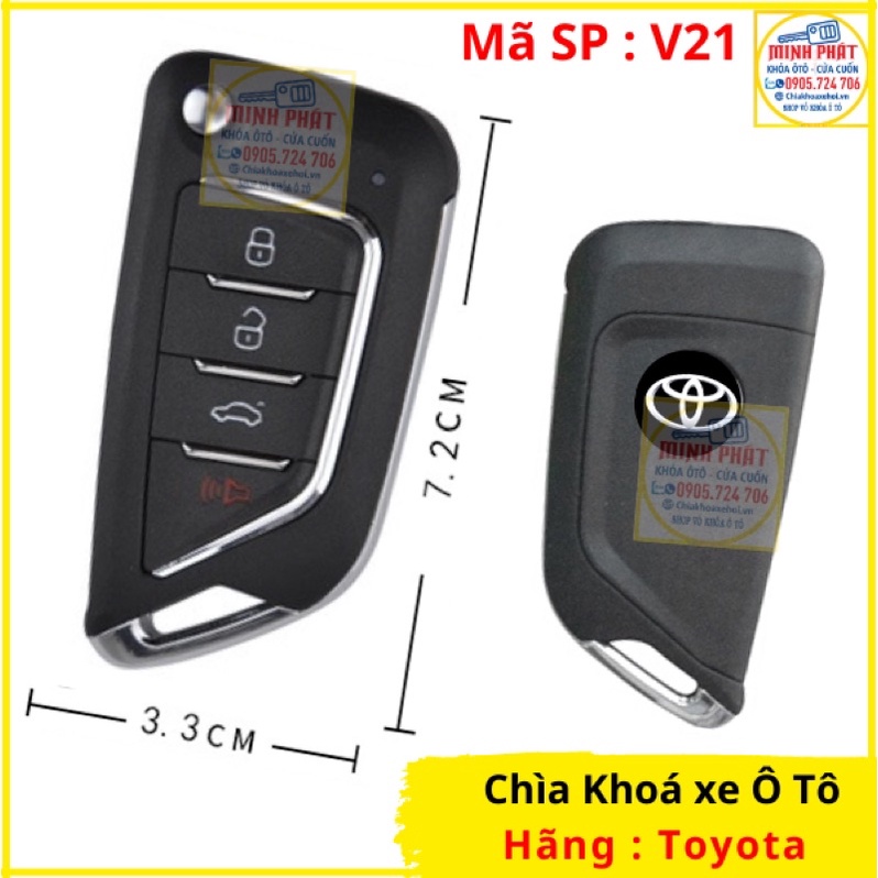 Chìa khoá xe Ô tô Toyota Innova, Fortuner, Vios, Altis, Hilux