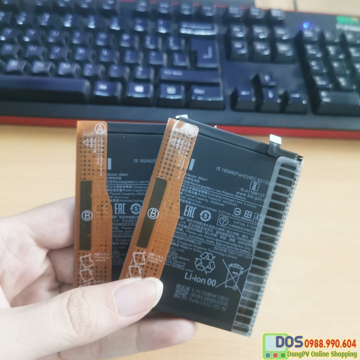 Pin điện thoại poco f3 chính hãng, thay pin poco f3 xịn