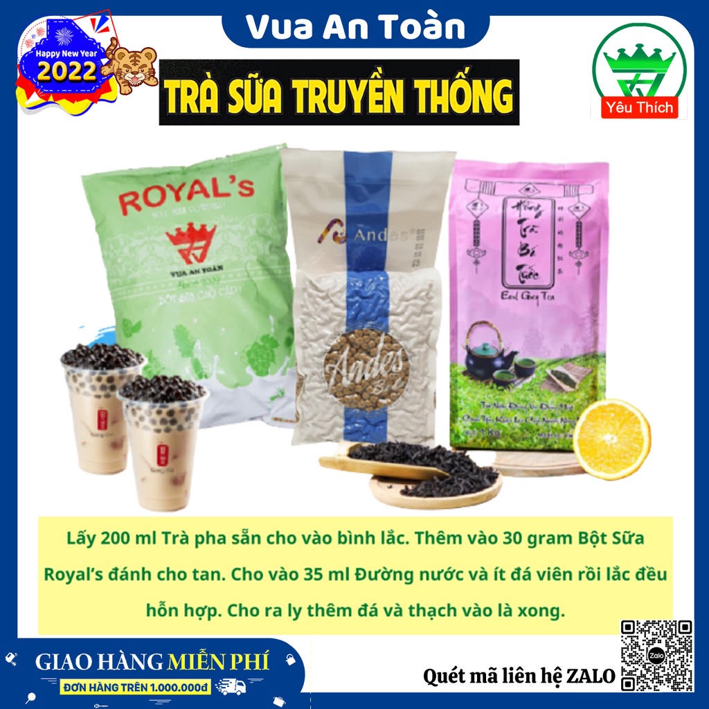 COMBO TRÀ SỮA TRUYỀN THỐNG chuẩn vị thương hiệu