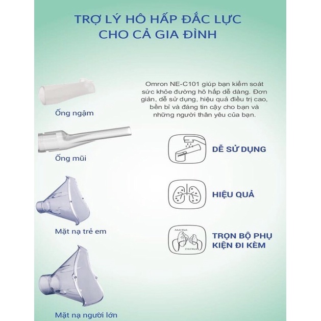 ✅  Máy sông mũi họng amron  NE -C101 giúp kiểm soát sức khỏe hô hấp dễ dàng ,trợ lý đắc lực cho gia đình