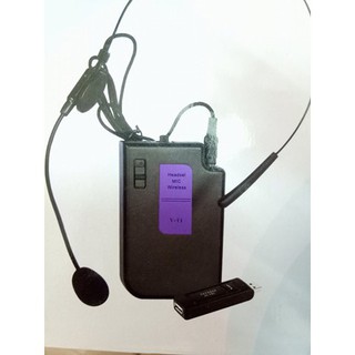 [P1007] Mic trợ giảng 2 kiểu Jack cắm không dây dùng loa vi tính, Ampli dạy học sinh, giảng viên HU13