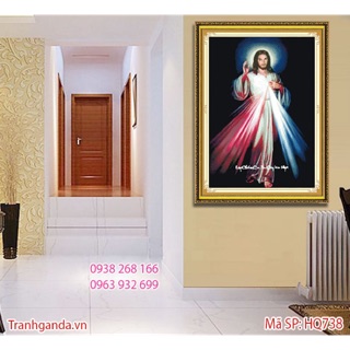 Tranh đính đá chúa jesu 57x80cm đính kín tuyệt đẹp