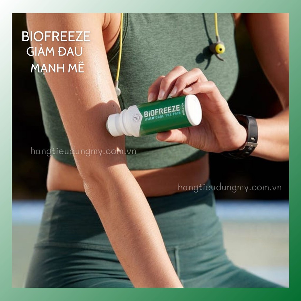 LĂN XOA BÓP GIẢM ĐAU BIOFREEZE PAIN RELIEF ROLL ON 74ML