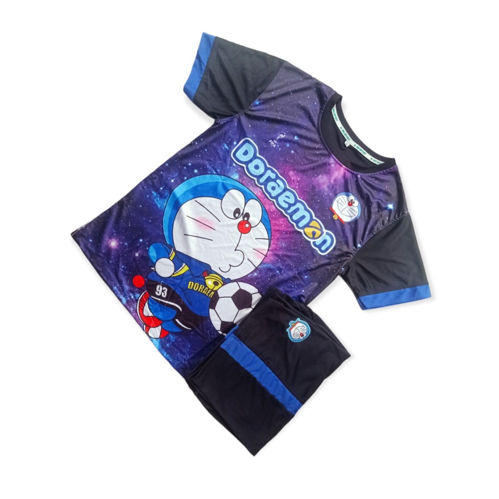 Bộ quần áo bóng đá mẫu Doraemon thiết kế đẹp thun lạnh cực kì dễ thương