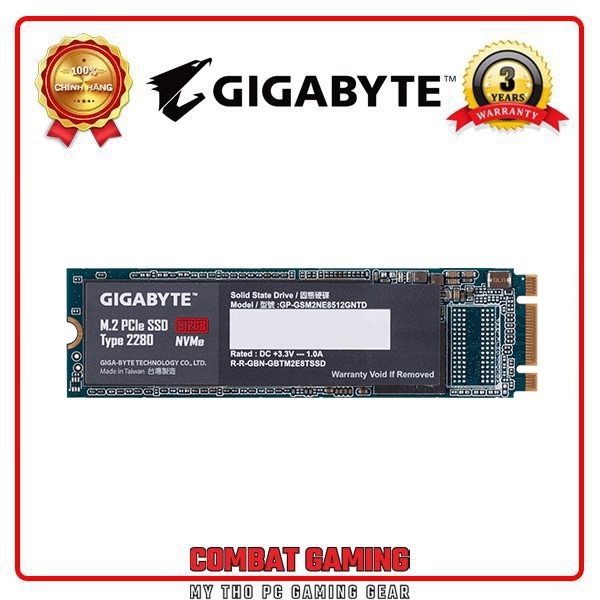 Ổ Cứng SSD Gigabyte 512GB M.2 2280 NVMe PCIe Gen 3x4 | BigBuy360 - bigbuy360.vn