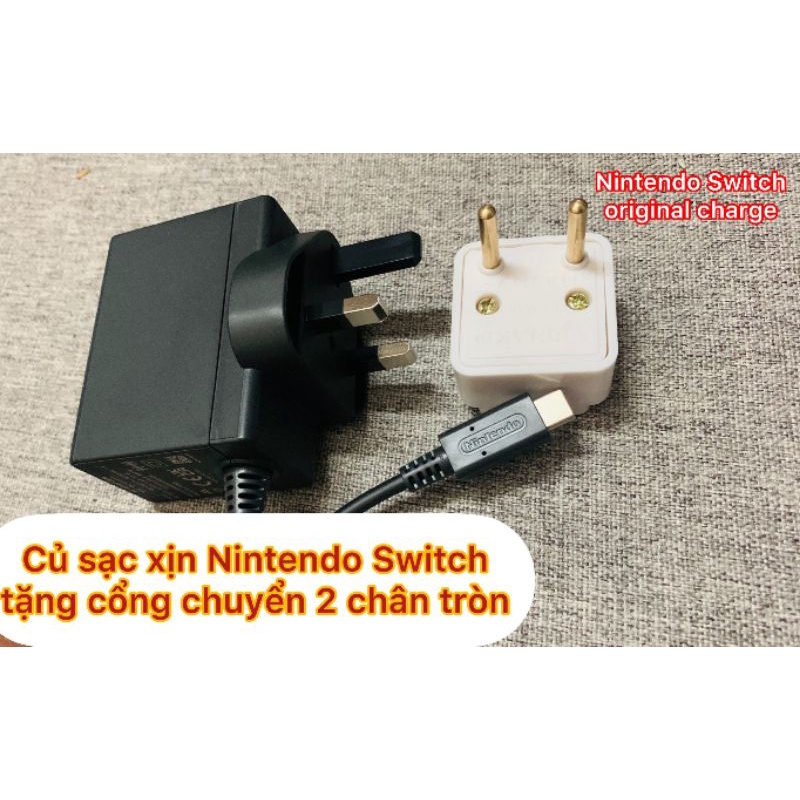 Củ sạc zin Nintendo Switch Oled Lite v1 v2 củ sạc SWITCH charge bóc máy chính hãng bóc máy củ nguồn nintendo switch xịn