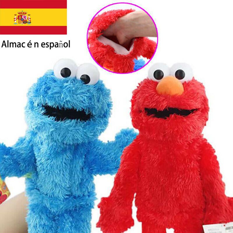 【In Stock】Sesame Street Hand Puppet Plush Toys Elmo Cookie Monster Ernie Stuffed Dolls Toy