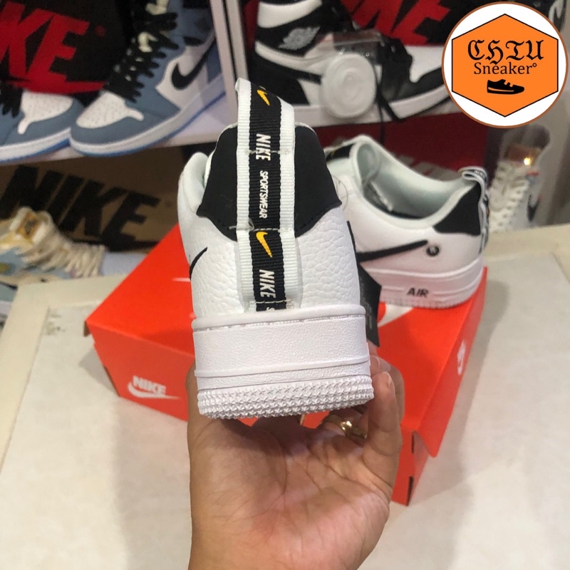 Giày thể thao nam nữ tăng chiều cao Air force 1 Trắng TM phiên bản cao cấp giày sneaker AF1 trắng đen