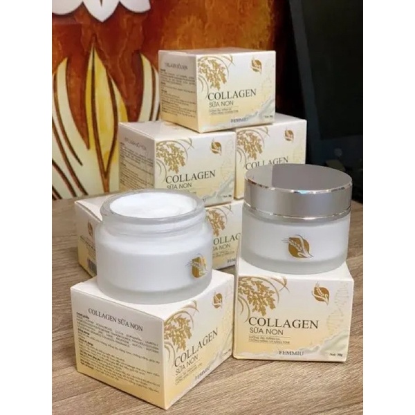 Kem collagen sữa non dưỡng ẩm trắng da chống nắng femmiu