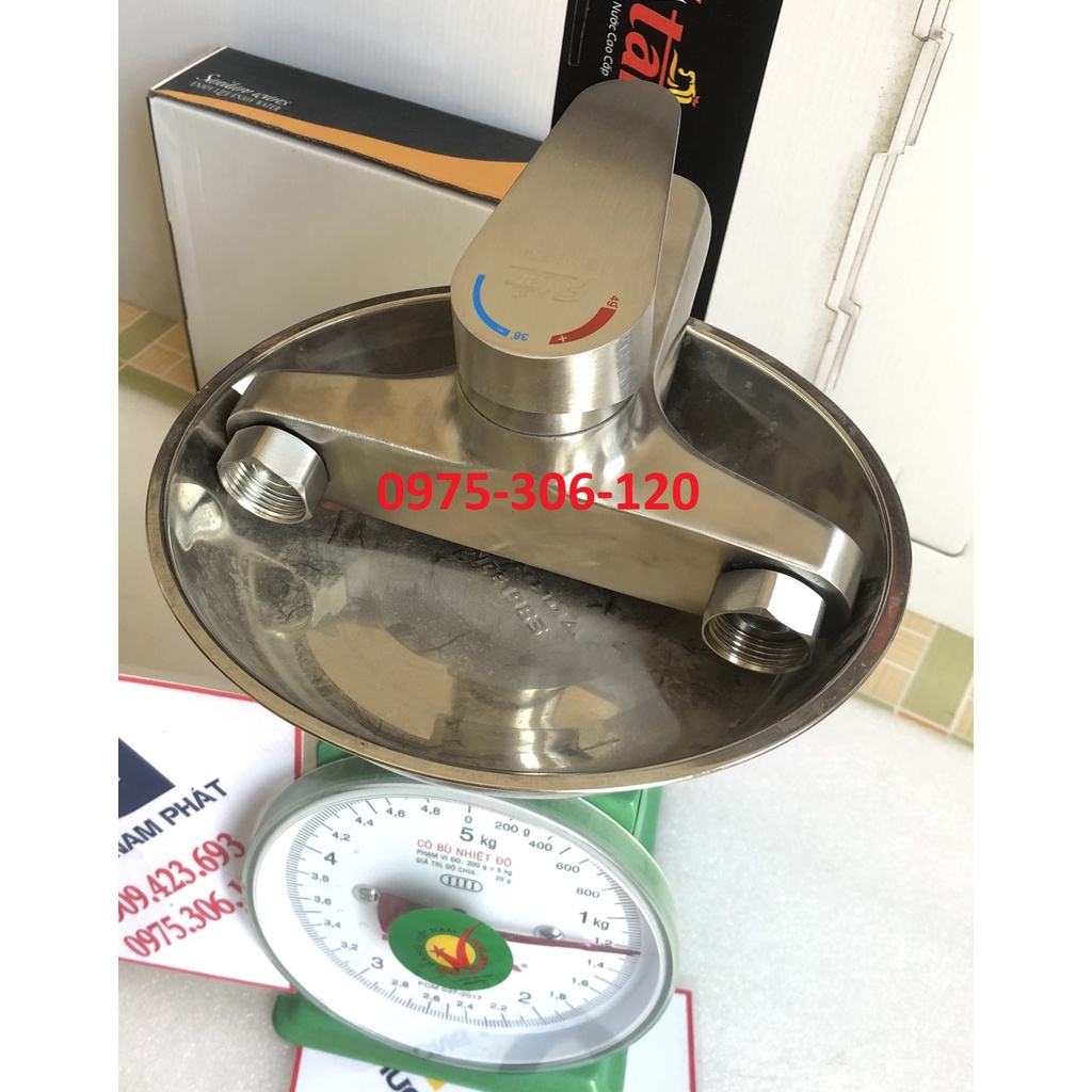 [HÀNG A1 có vòng xanh đỏ] Bộ Củ Sen Tắm NÓNG LẠNH và Tay Sen và Dây 100%  INOX 304 N2002 Fotar, lòi nước tốt hàng đẹp kh