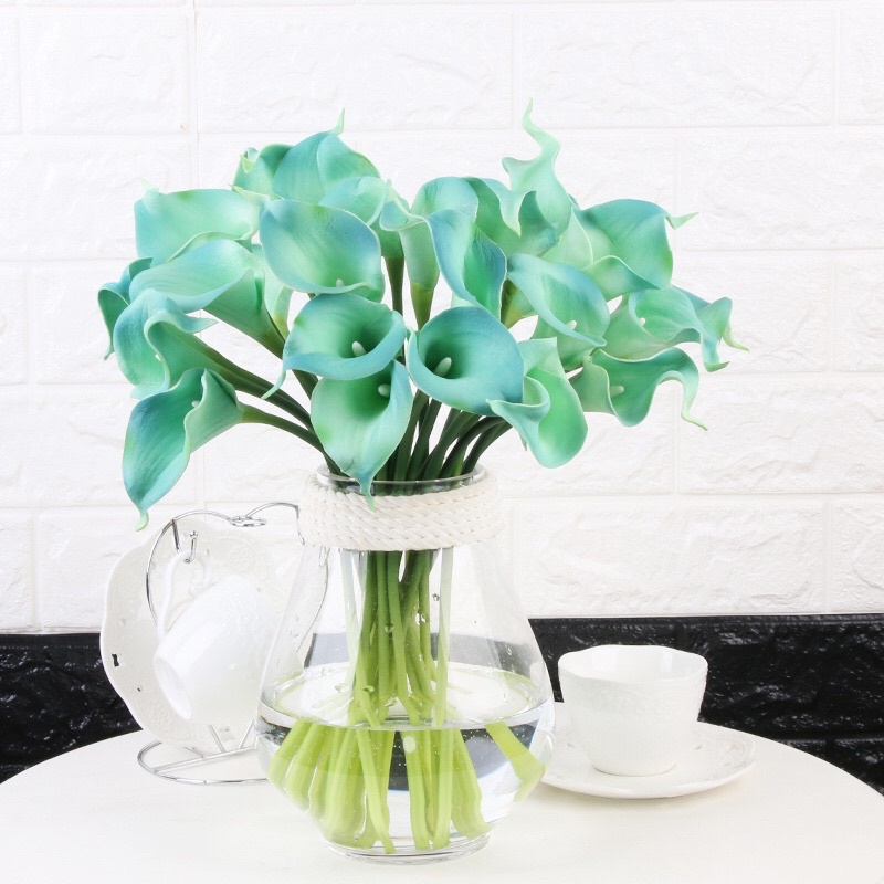 Hoa Calla Lily giả hoa Rum PU mini cao su cao cấp- Hoa Chi Vân Môn giả trang trí