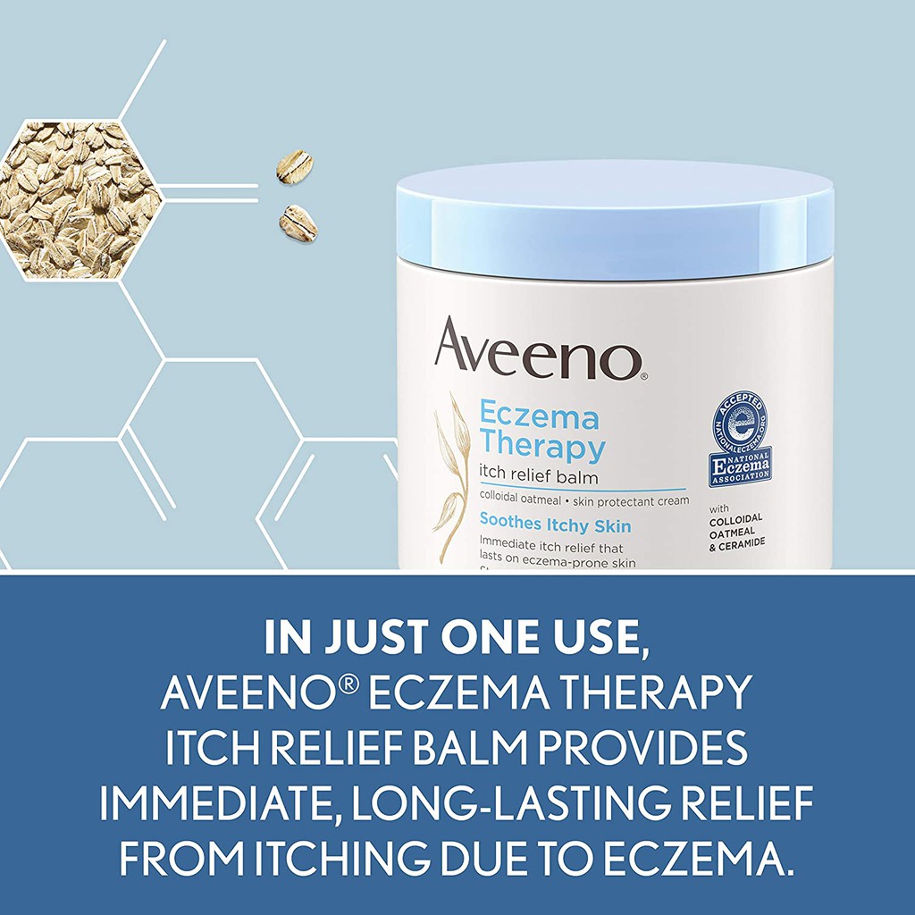 Kem Dưỡng Ẩm Cơ Thể dành cho da khô, viêm Aveeno Active Naturals Eczema Therapy Itch Relief Balm 312g