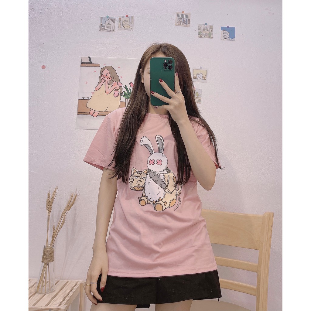 Áo Thun Tay Lỡ Form Rộng Free Size Cotton Hàng Loại 1 Free Ship, Thời Trang Nữ Hot Hit Áo Nữ Phong Cách, MN06