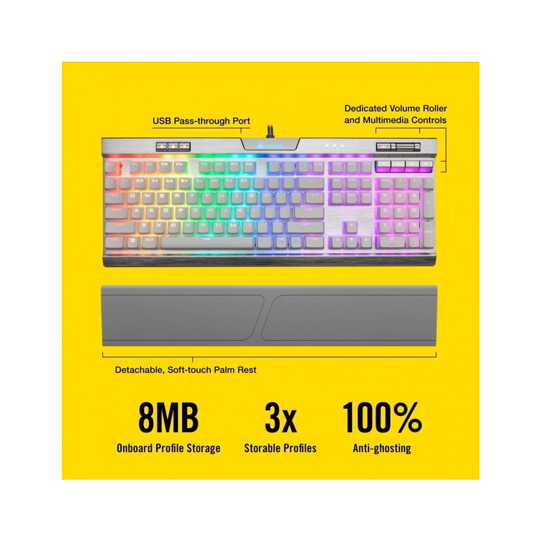 Bàn Phím Cơ Gaming Có Dây CORSAIR K70 MK.2 SE MX Speed RGB CH-9109114-NA - Hàng Chính Hãng