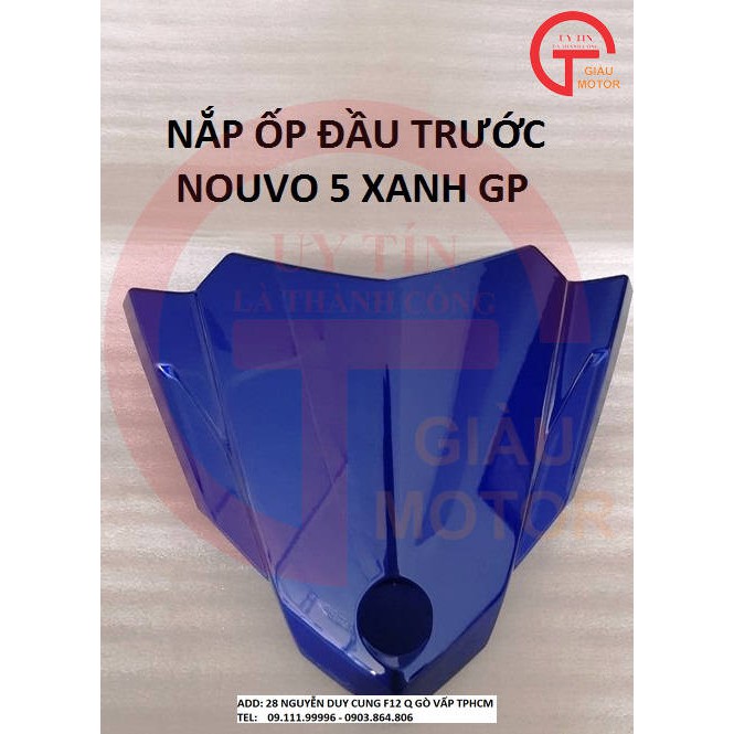 YAMAHA OD - NẮP ỐP ĐẦU TRƯỚC NOUVO 5 XANH GP