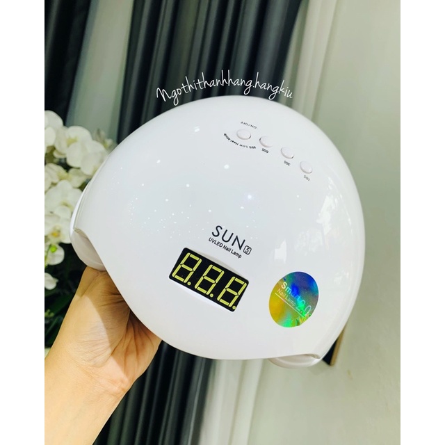 MÁY HƠ GEL LED UV SUN5 TEM XANH CHÍNH HÃNG LỖI 1 ĐỔI 1 TRONG VÒNG 7 NGÀY.