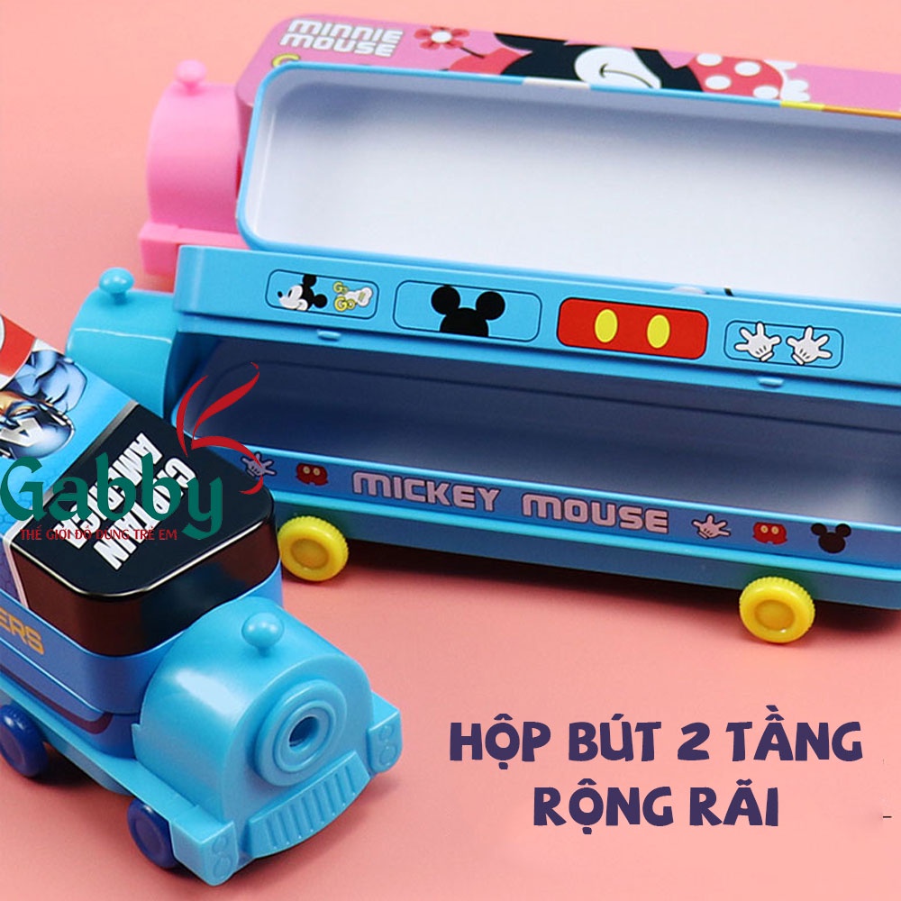 HỘP BÚT THIẾC XE BUS D.I.S.N.E.Y (CAPTAIN AMERICA/ DORAEMON/ MICKEY/ MINNIE)