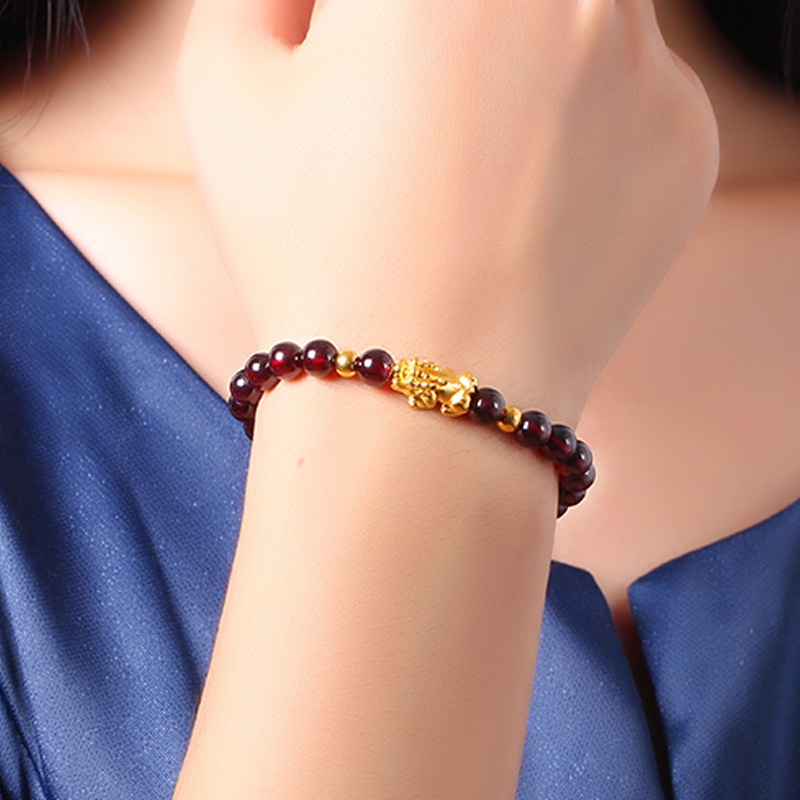 Vòng tay chuỗi hạt may mắn phong cách Phật Giáo