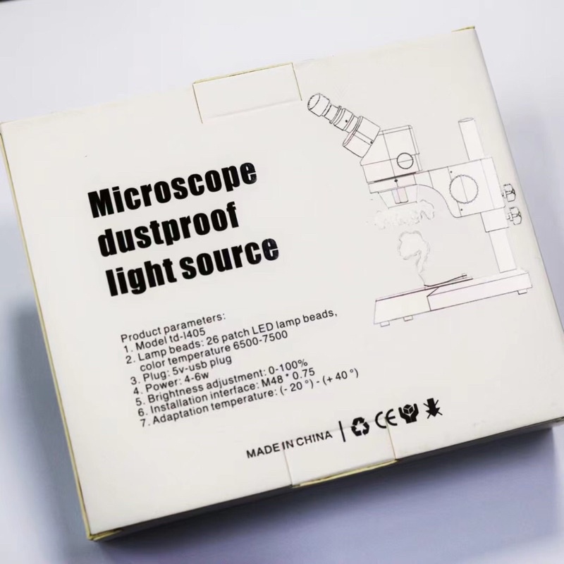 Đèn led soi kính hiển vi có chắn khói td-l405