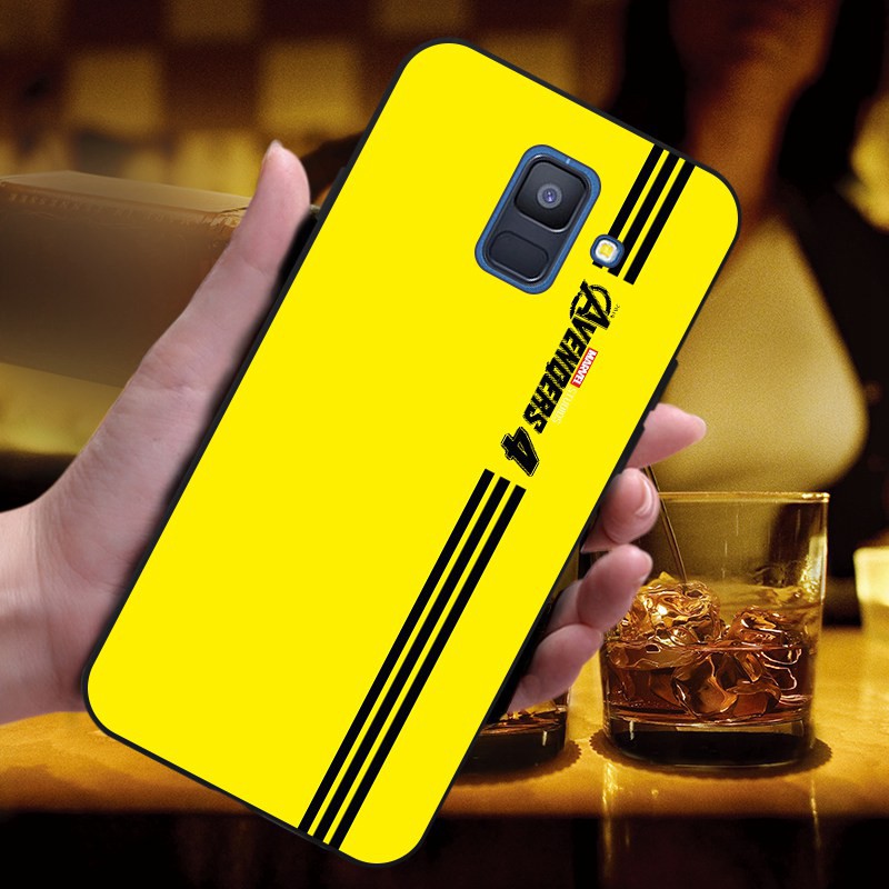 Ốp điện thoại in chữ Avengers 4 có kẻ sọc đơn giản cho Samsung Galaxy Note3/4/5/8/9 A5/6/6+/8/8+/9/9Pro/9Star J2 Pro