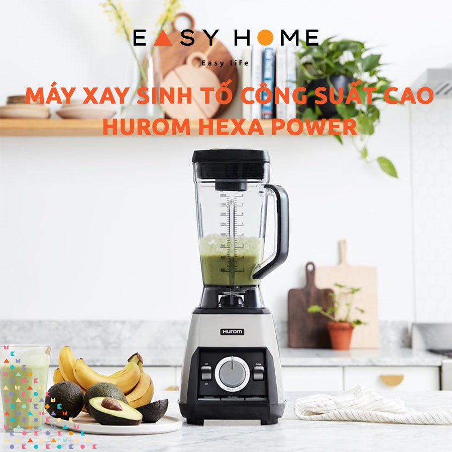 Máy Xay Sinh Tố - Sữa Hạt  Công Suất Lớn  Hurom Hexa Power High Speed  Xay Đá Viên