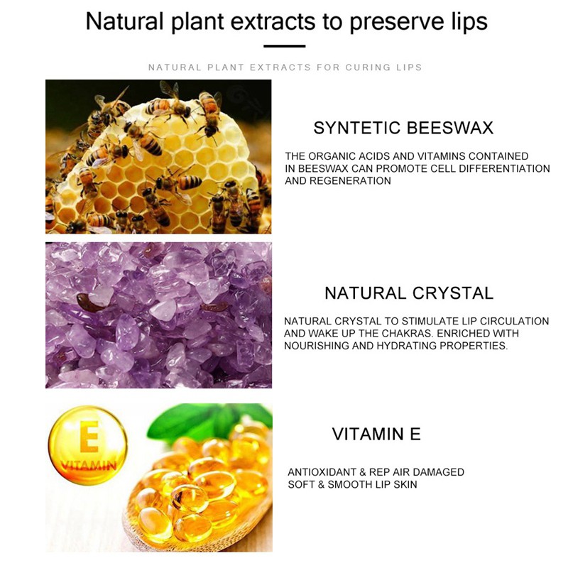 HANDAIYAN Crystal Lipstick Lips Nutritious Lip Oil Clear Roller Ball Lip Essence Long Lasting Moisturizing Shiny Lip Gloss-01 | BigBuy360 - bigbuy360.vn