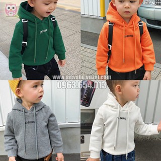 Áo nỉ có mũ cho bé trai