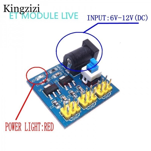 Mô Đun Hạ Áp DC-DC 12V Sang 3.3V 5v Chuyên Dụng Cho Arduino