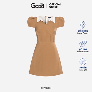 Váy Mini Phối Cổ Bẻ Eo Giả Corset The Good/Carnation Dress