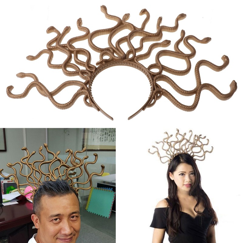 Cài đầu hóa trang con rắn Medusa