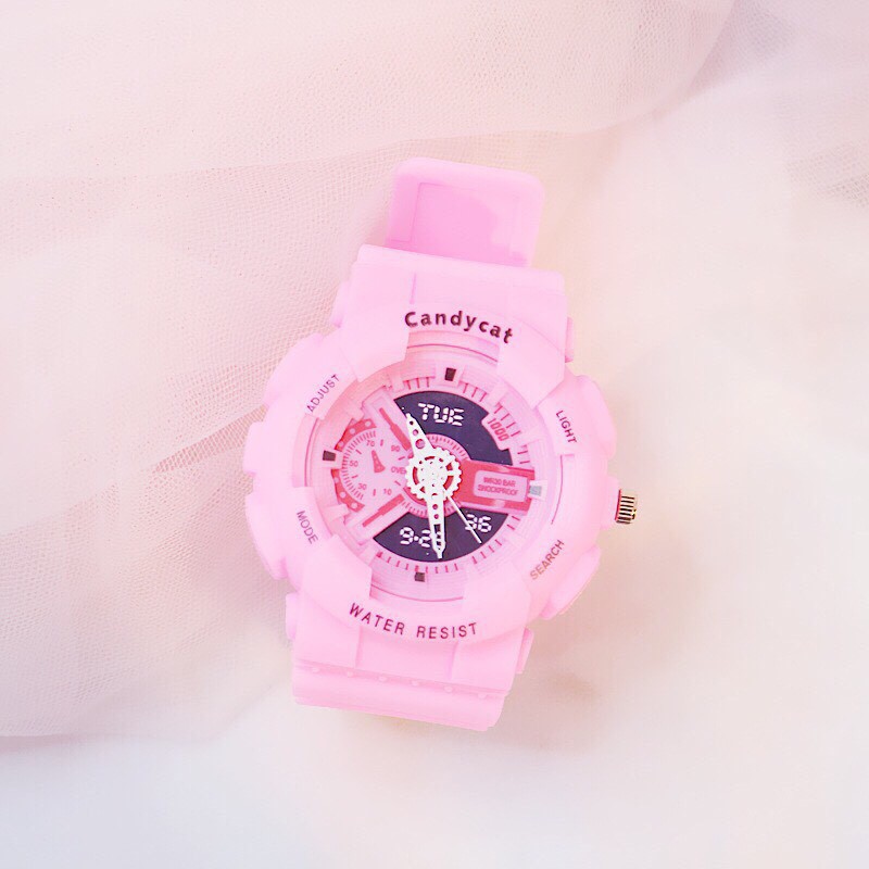Đồng hồ thời trang nam nữ Candycat chạy kim giả điện tử mẫu mới SC837